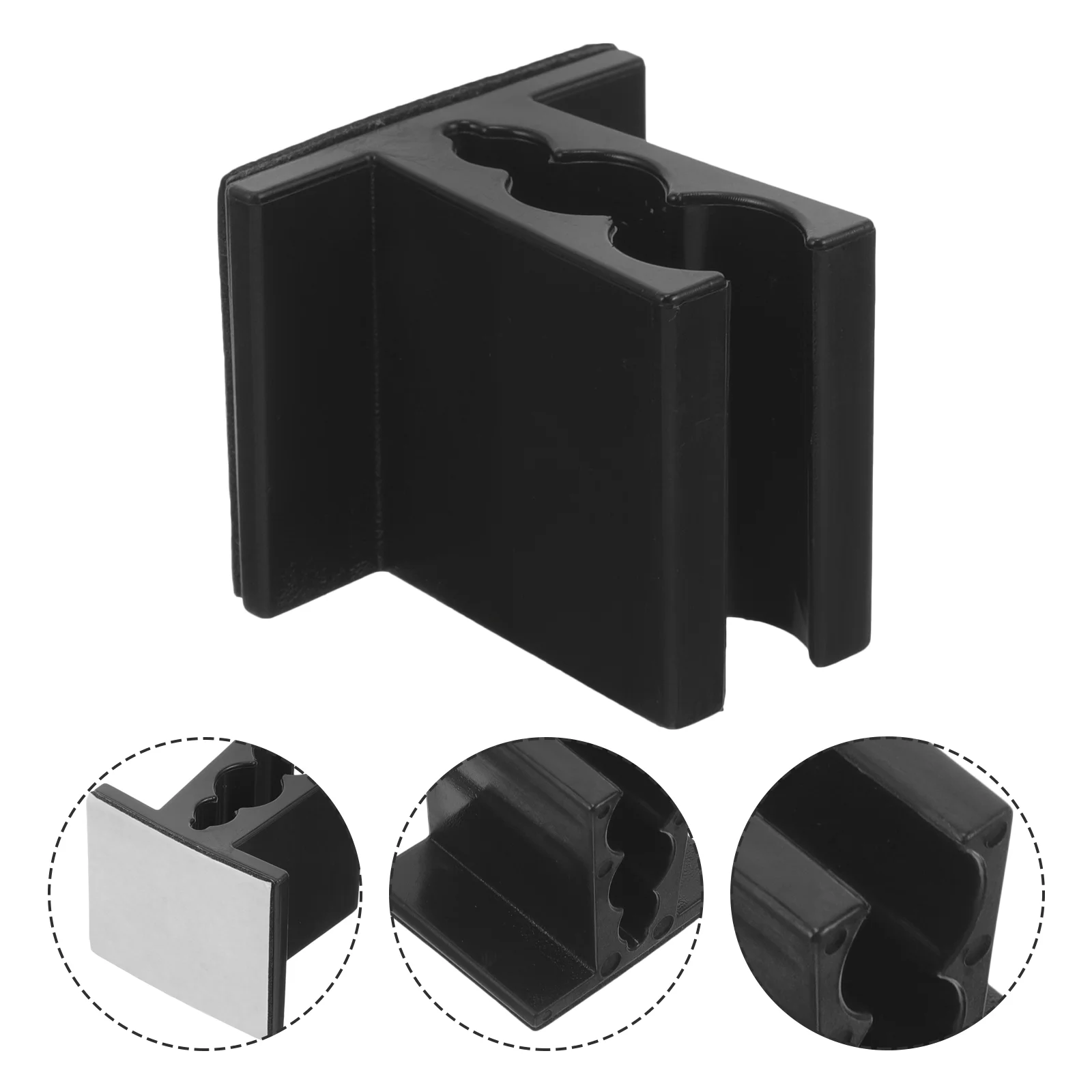 

Wireless Microphones Clip Mount Plastic Holder Bracket Clamp Clips for with Adhesive