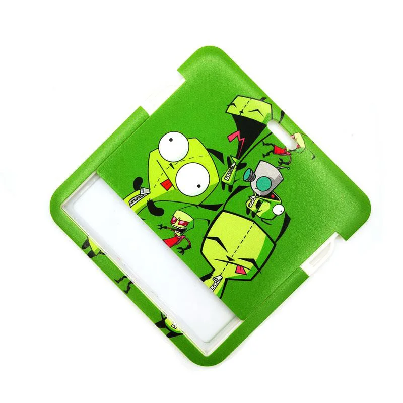 Imagem -04 - Invader Zim Cordão Horizontal Cartão de Crédito id Titular Bolsa Estudante Feminino Capa de Cartão de Viagem Crachá Carro Chaveiro Presentes Acessórios