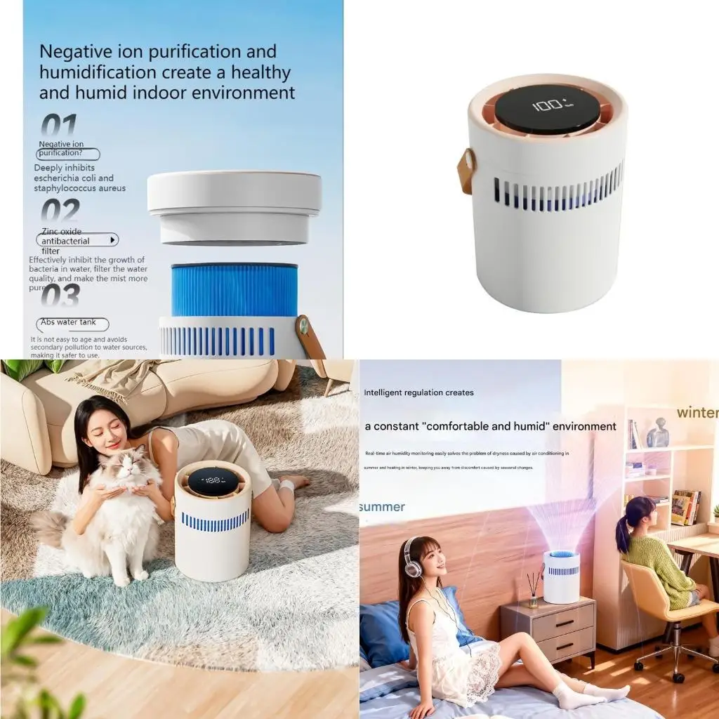 

D0AB Portable Humidifier ABS Humidifier Office Humidifier Bedroom Humidifier