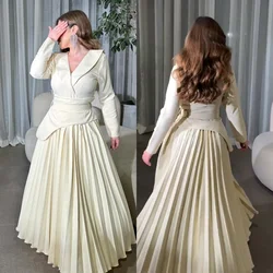 Sparkle Exquisite Customized Jersey Draped Pleat Criss-Cross Valentine's Day A-line V-Neck Bespoke Occasion Gown Long Dresses