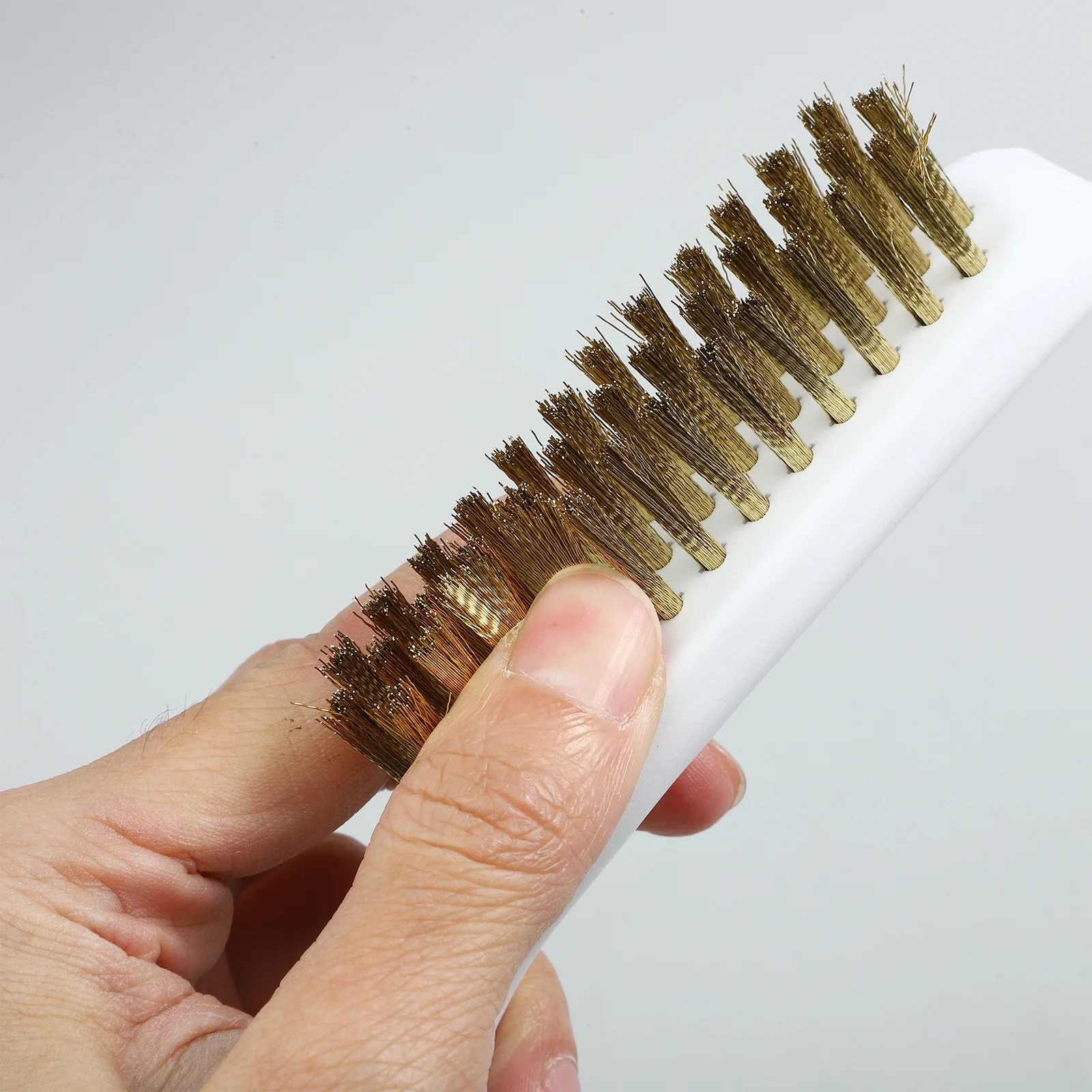 

Copper Wire Cleaning Brush Heavy Duty Stove Gap Oven Grill Fryer Cleaner Kitchen Countertop Burnt Oil Remover Tool