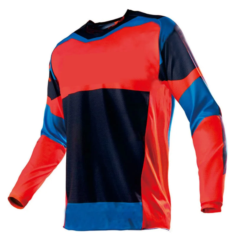 Latest Racing Long Sleeved T-shirt Bicycle Clothing Downhill Jersey Motorcycle and Off-road Motorcycle Men's MTB Long Sleeved