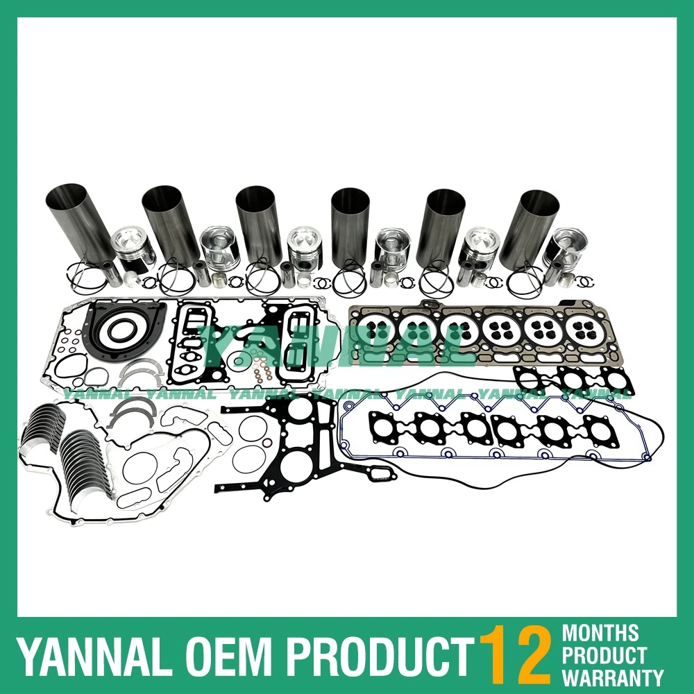 24V 1106D-E70TA Cylinder Liner Kit With Gasket Set Bearing T417956  4505996 3747389 For Caterpillar Excavator Engine Parts