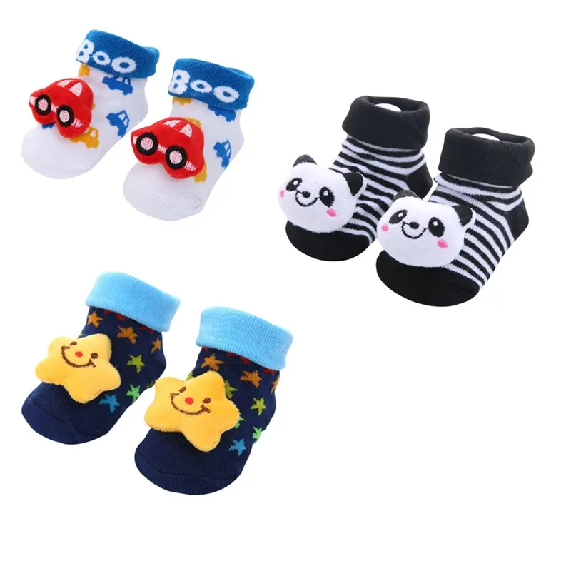 3 Pairs/lot Newborn Baby Socks Infant Cotton Socks Baby Girls Lovely Short Socks Clothes Accessories For 0-6,6-12 Month