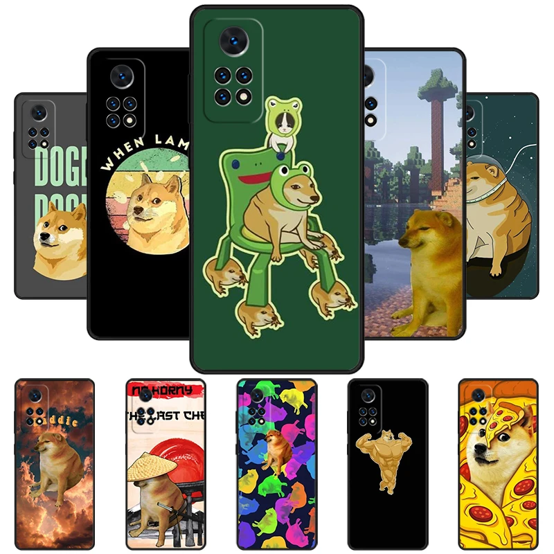 Doge Dog Cheems meme Funda Phone Case For Redmi Note 11 EPro 11S 10 10T 9S Promax 8 Pro Xiaomi Mi 10 11 12X 12S Ultra Cover