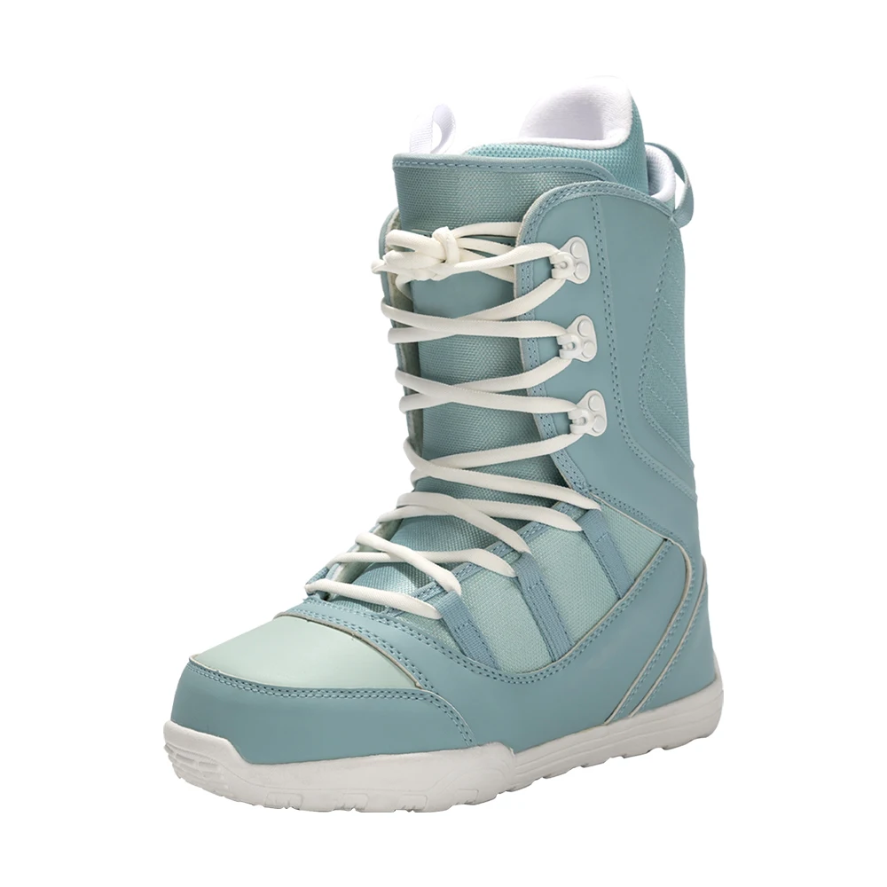 Wholesale Custom Traditional Lace-up Snowboard Boots S1, Double Reinforced Toe, Anti-slip Heel Pad, Durable Alloy Buckle