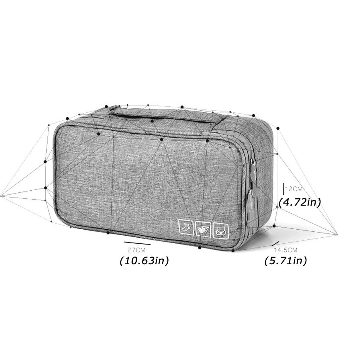 Travel Portable Underwear Storage Bag Multifunctional Storage Bag for Bras Socks Waterproof Bathroom Wash Bag Makeup Organizer