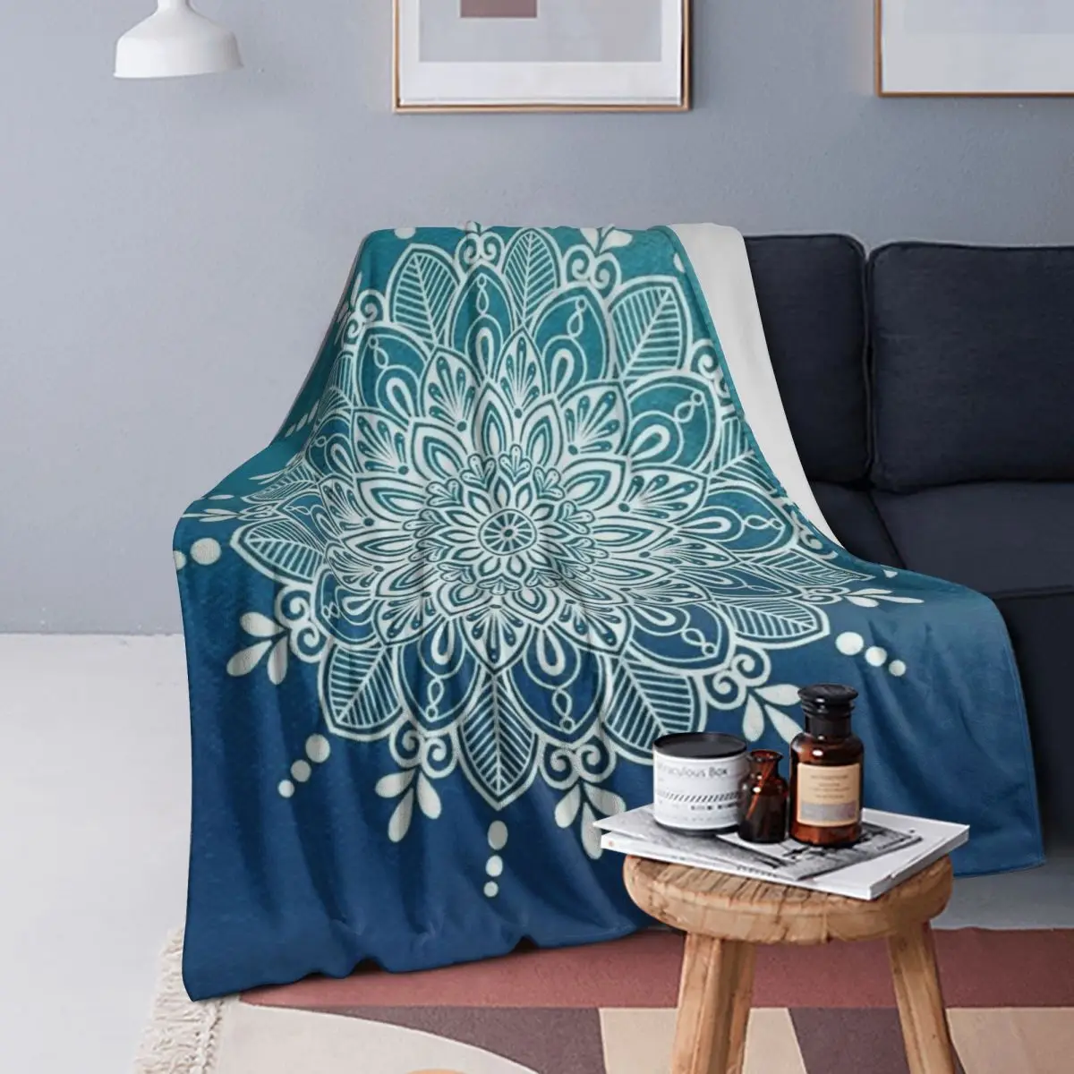 

Мандала Йога Цветок Богемия Медитация Природа Одеяло Теплое Фланелевое Пледное Одеяло Плюшевое Для Гостиной Пикник Путешествия Домашний Диван