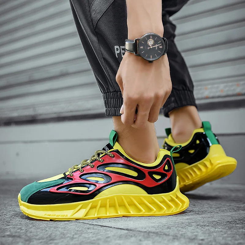 

Men's Running Shoes with Multi-color Combinations, Spring and Summer Mesh, Breathable, Cushioning and High-elasticity Design