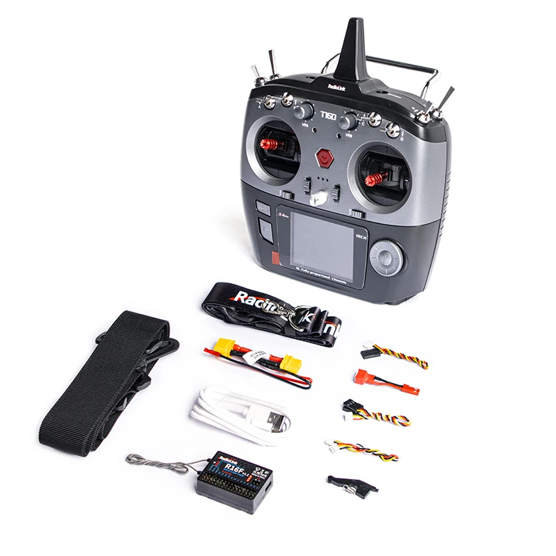 RadioLink T16D 16-Channel 2.4GHz RC Transmitter with R16F Receiver Remote Controller for RC Car Boat Drone