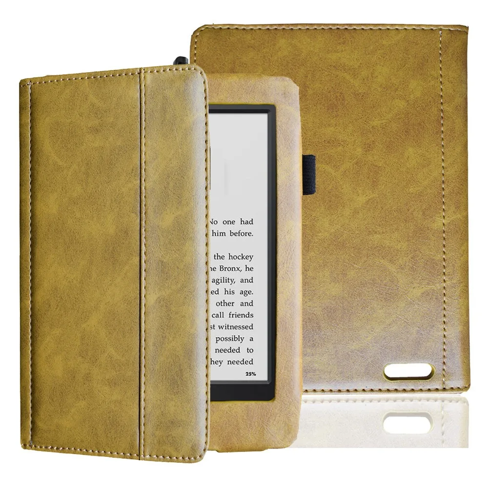 

Подходит для Kindle Paperwhite123 5-го, 6-го и 7-го поколения. Защитный кожаный чехол KPW123