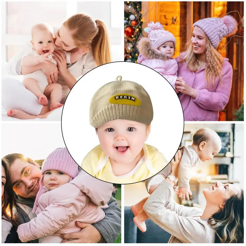 Peuter Winter Hoed Winter Warm Pasgeboren Hoed Kids Baby Hoed Zachte Warme Cable Knit Beanie Voor Peuter Girl Fall Winter caps