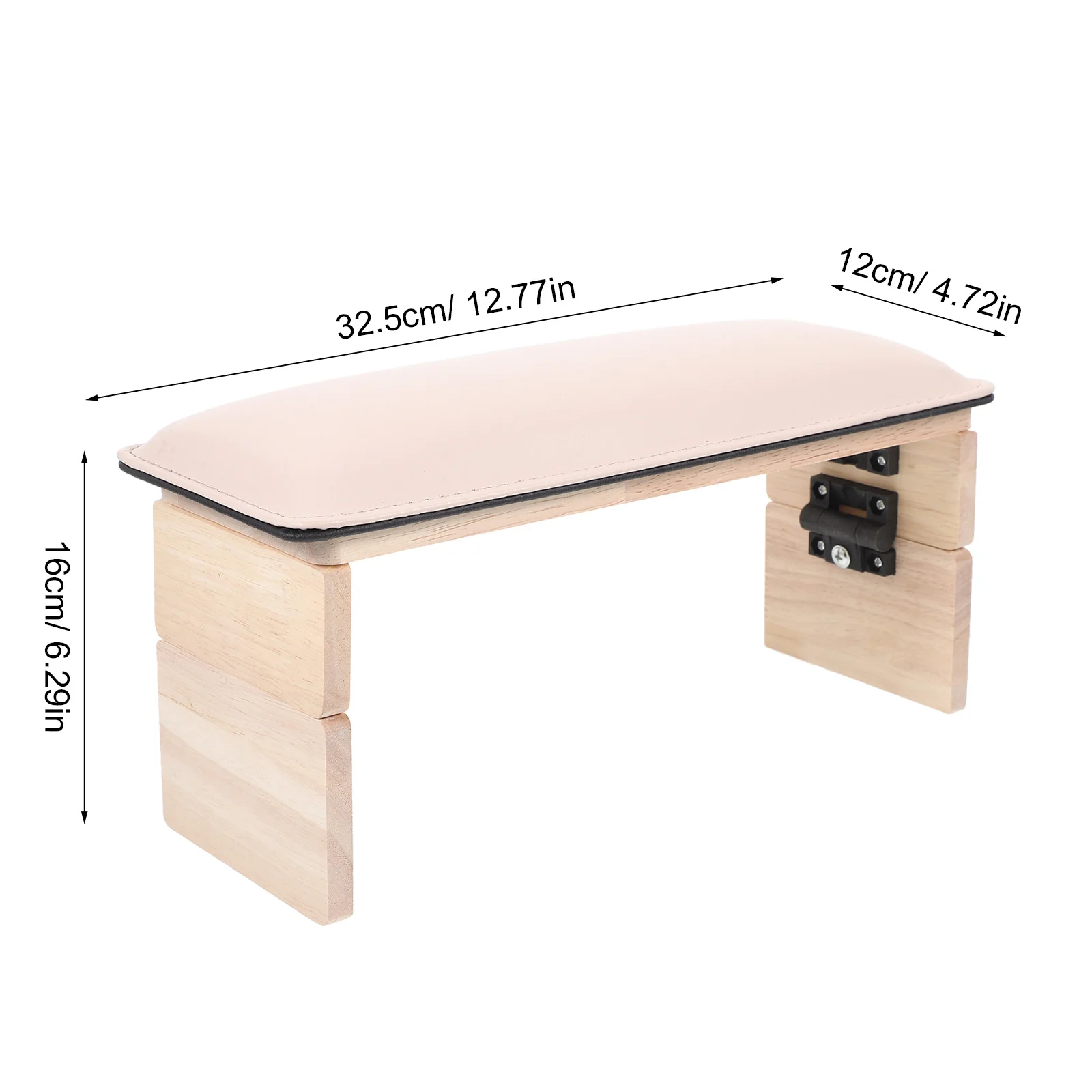 Dubbele opvouwbare nagelarmsteun manicure handkussen comfortabele polssteun nail art rest standaard voor salon en thuisgebruik draagbaar