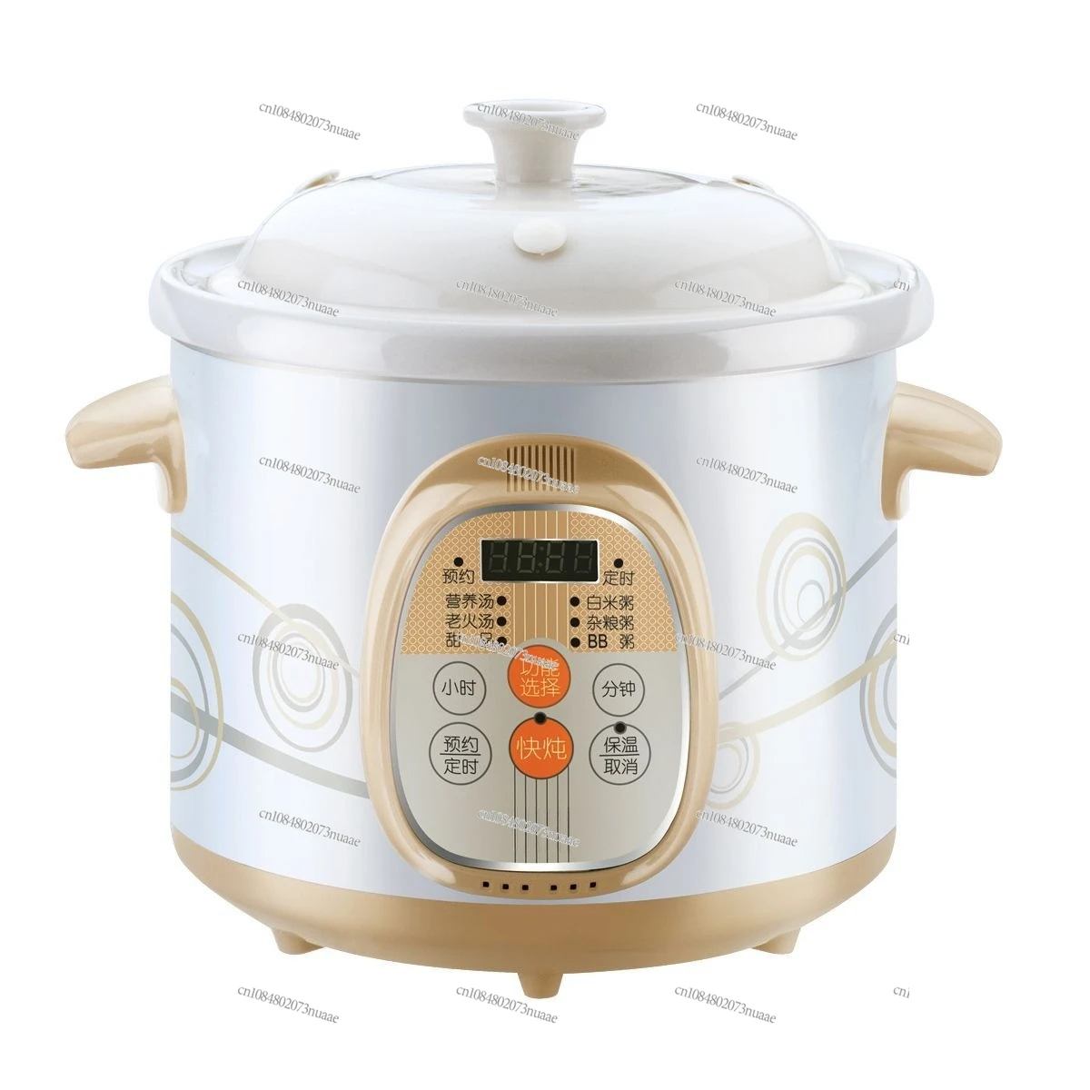

30AWD Electric Stew Pot Household Ceramic Soup and Porridge Appointment Timing Automatic Electric Stew Cup Free of Care 3L