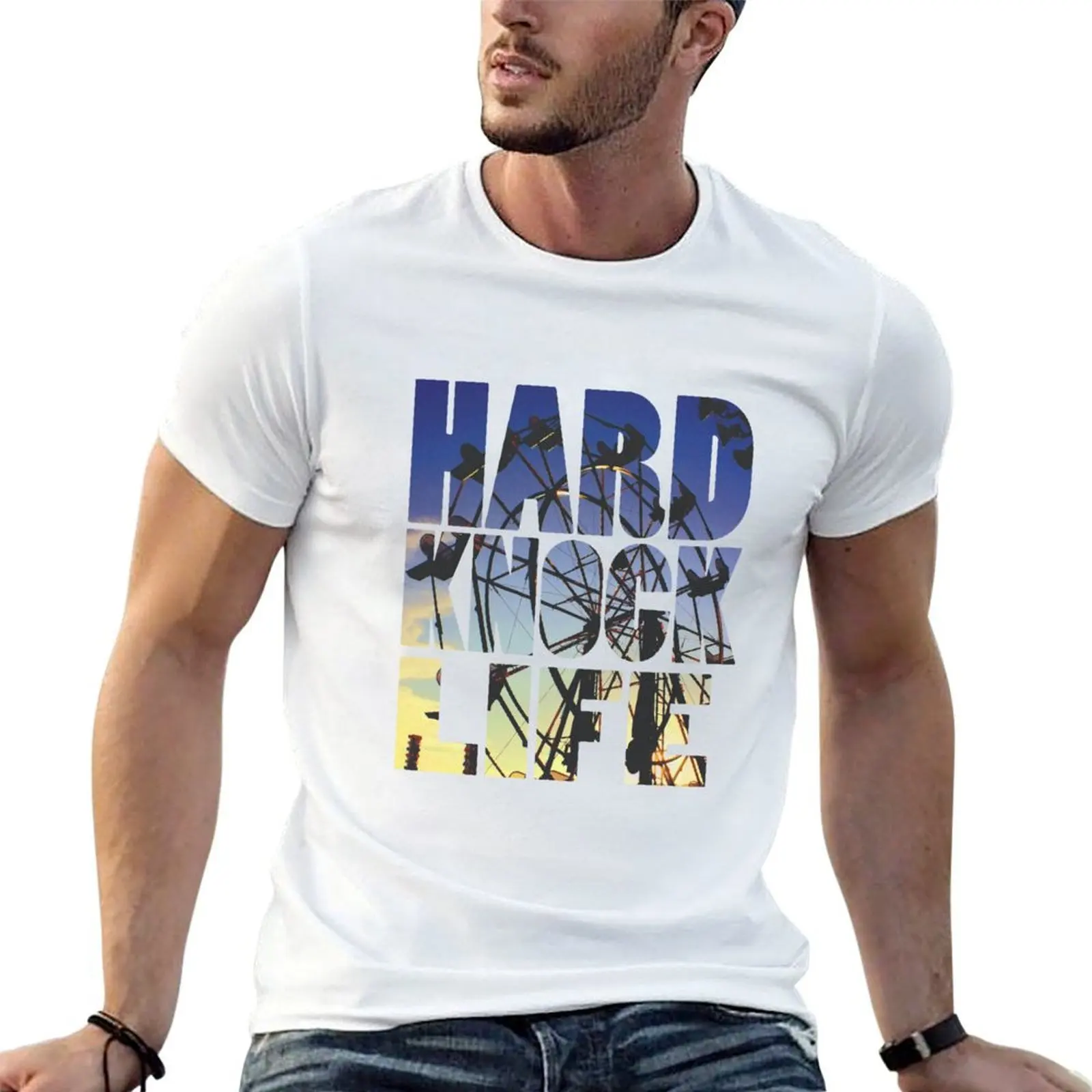 Hard Knock Life T-Shirt customs design your own korean fashion Short sleeve tee men