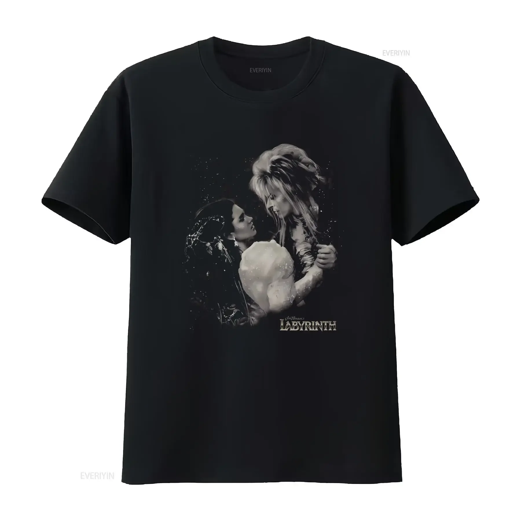 Enchanted Black and White Dance Labyrinth T Shirt Fantasy Movie Inspired Design vintage Washed Soft streetwear