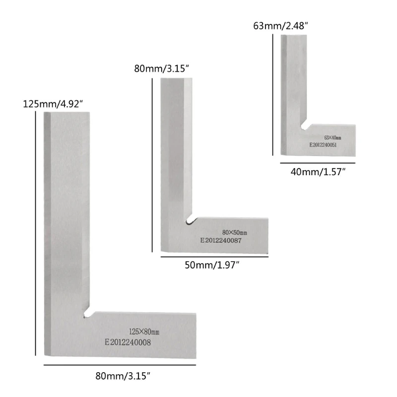 Machinist Square Square สแตนเลสสตีลมุมขวาไม้บรรทัดวิศวกรรม Drop Shipping