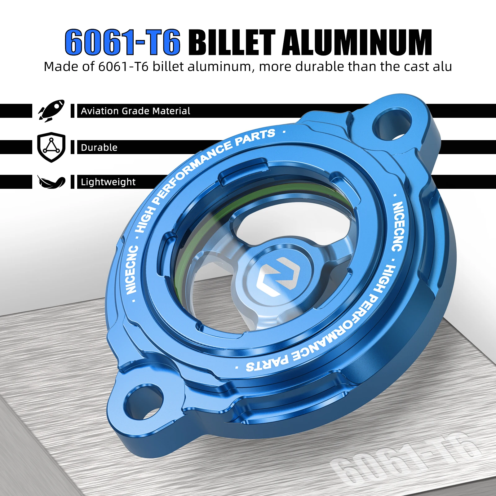 (EU-Lager) NICECNC Motorölfilter-Abdeckkappe für KTM 690 Enduro R 690 SMC R 12-23 Husqvarna 701 Enduro /Supermoto GasGas 700 – Detail 6