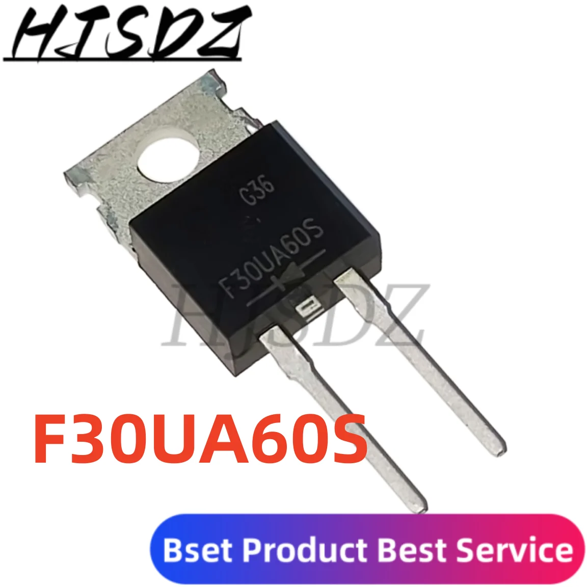 5PCS F30UA60S FFPF30UA60S Brand new off the shelf TO-220 600V 30A  Fast recovery diode