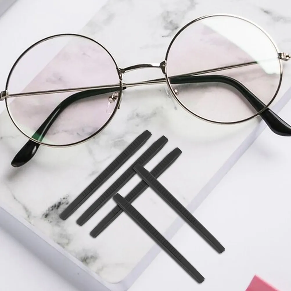 10Pairs Silicone Eyeglass Ear Cushions Anti Slip Temple Pads Eyewear Ear Grips Glasses Temple Holders for Sunglasses Glasses