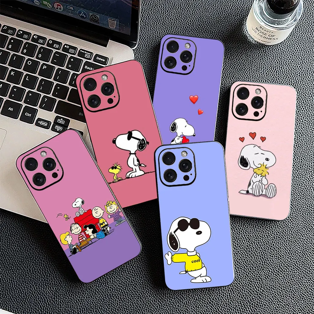 Мягкий чехол для Motorola Moto E13 E20 E32 G22 G23 G32 G53 G60 G72 G64 G20 G8 G9 Plus Power Phone Case Cartoon S-Snoopys Dog