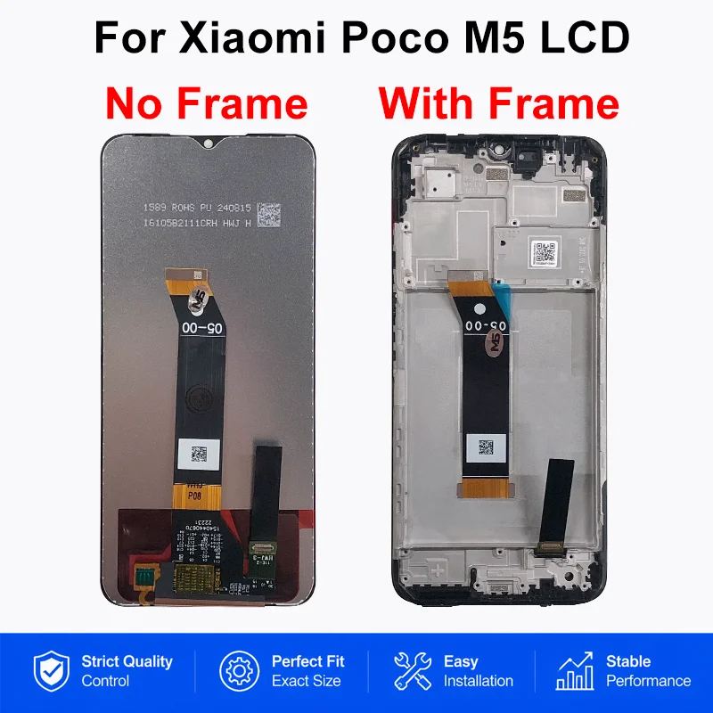 OLED LCD For Xiaomi Poco M5 LCD Note 11E Display Touch Screen Digitizer Assembly For POCO M5S LCD Note 10 4G Display TFT Replace