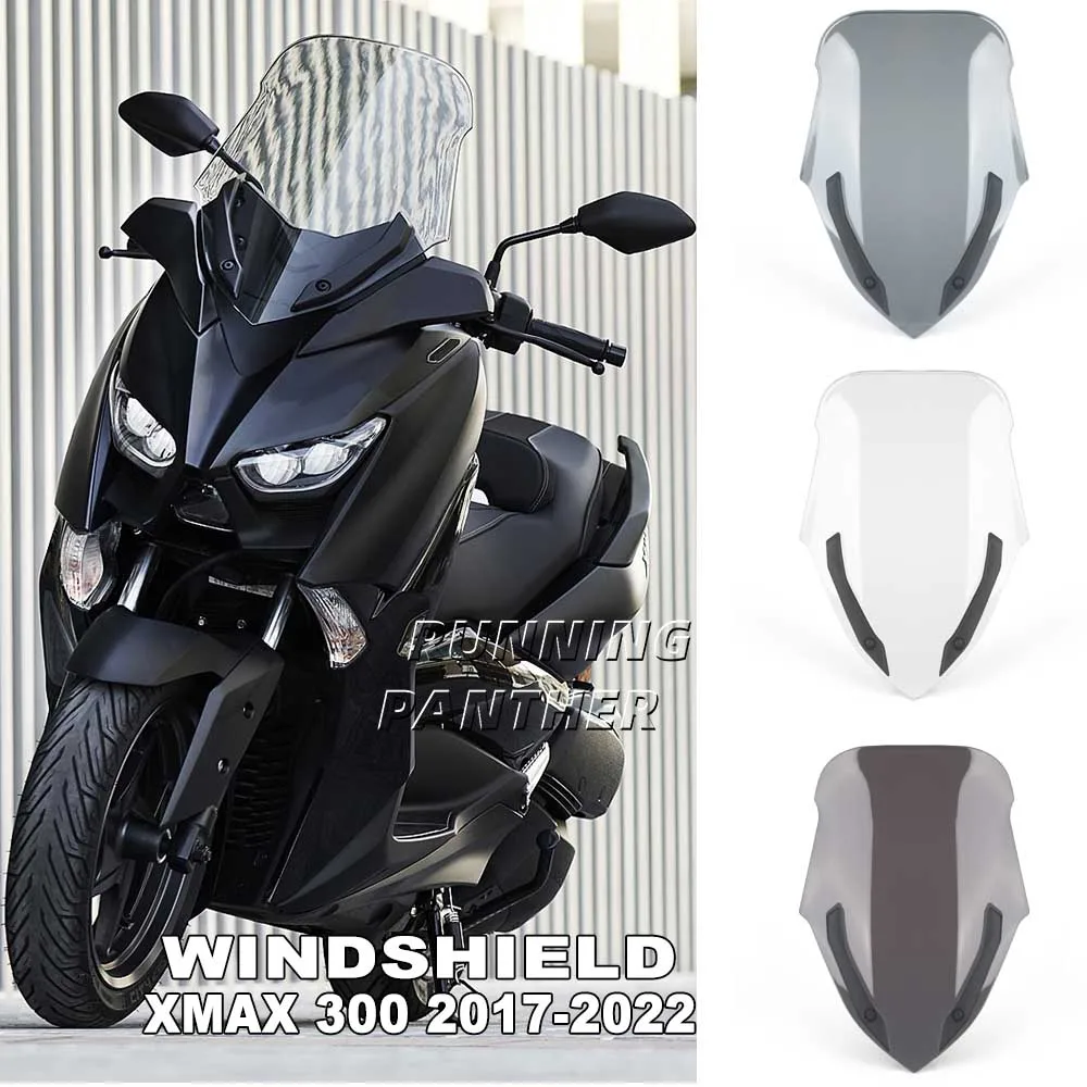 

Motorcycle Front Windscreen Windshield Wind Screen Shield Deflector Guard For Yamaha Xmax X-max 300 Xmax300 X-max300 2017-2022