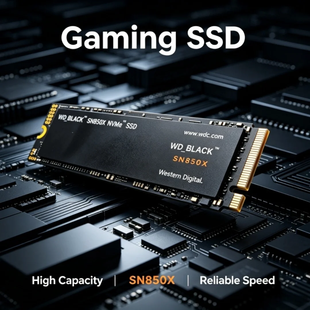 Western Digital SN850X WD_BLACK PCIe Gen 4.0x4 NVMe M.2 2280 SSD Solid State Drives 1TB 2TB 4TB for Gaming Computer Laptop