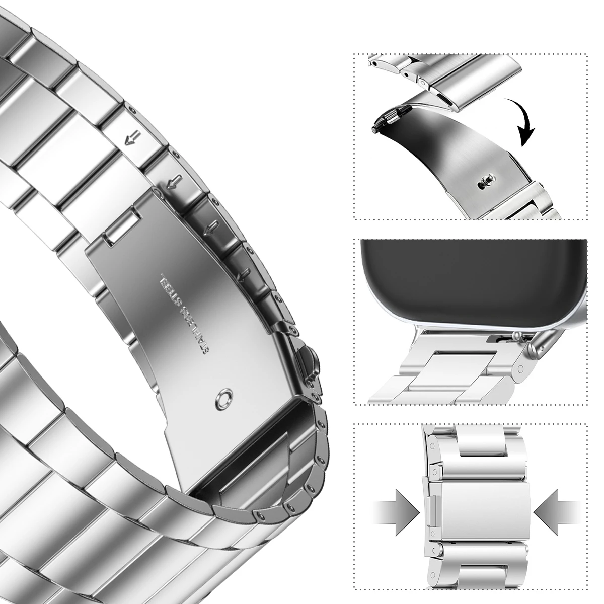 Stainless Steel Strap For Huawei Watch Fit 3 Smart WatchBand Metal Replaced Bracelet For Huawei Fit 3 Wristband Correa Accessory