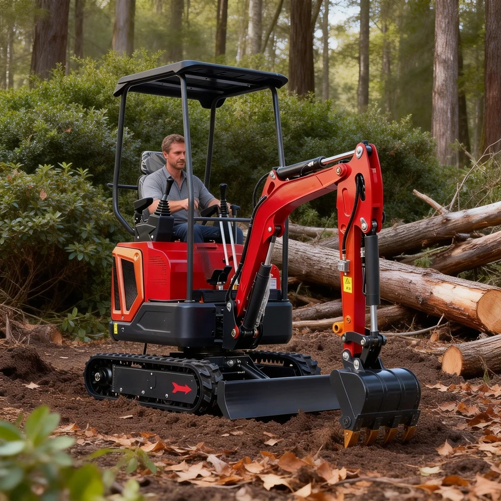 

Mini Excavator 0.8Ton hydraulic crawler Construction 2.5Ton 1.8Ton excavator CE EPA Euro 5 Factory direct sale