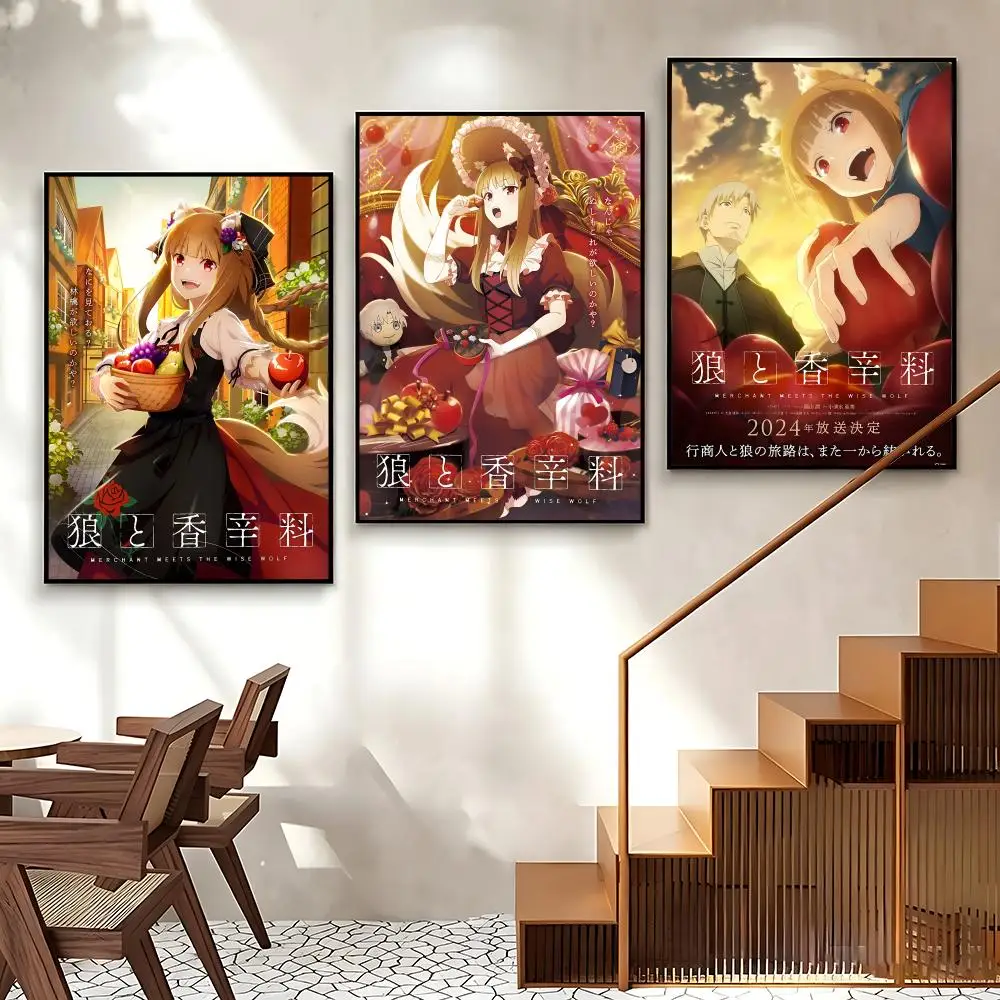 Anime-Spice and WolfS Poster Coffee Shop Wall Decor – Hotel Room Print, Living Room Art Poster - view 3