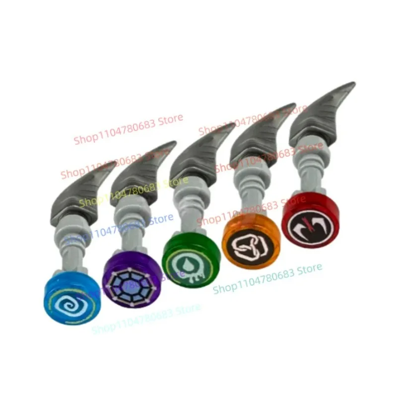 

MOC Building Block Ninja Scepter Accessory Mini Figure Assembly Model Display Piece Element Master Anime Card TV Decor Toy Gift