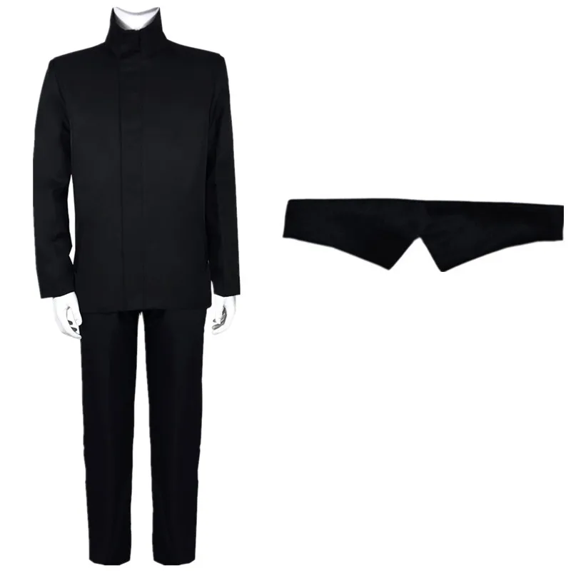 Disfraces de Cosplay de Anime Jujutsu Kaisen Gojo Satoru, conjunto de uniforme de escuela secundaria, pantalones superiores, fiesta de Halloween