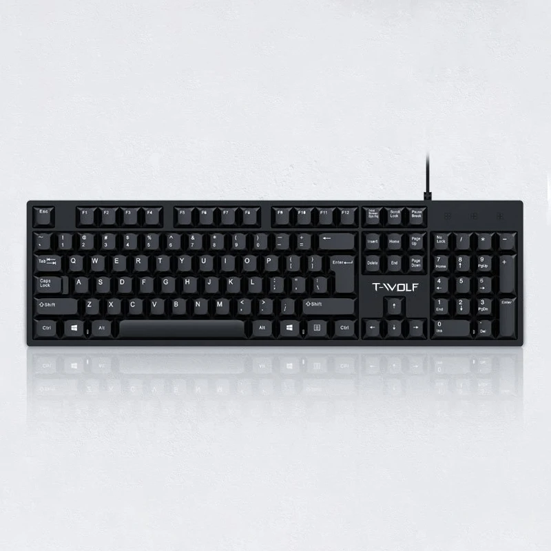 2024 TF500 Keyboard and Mouse Set Ergonomics Design Fits In The Hand Spanish Business USB Port Wired Keyboard and Mouse