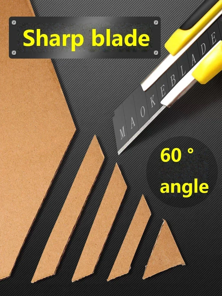 سكين فني متعدد الوظائف من الفولاذ المقاوم للصدأ مع طلاء مطاطي، وسكين قطع الورق، وأدوات تزيين المنزل ومواد البناء