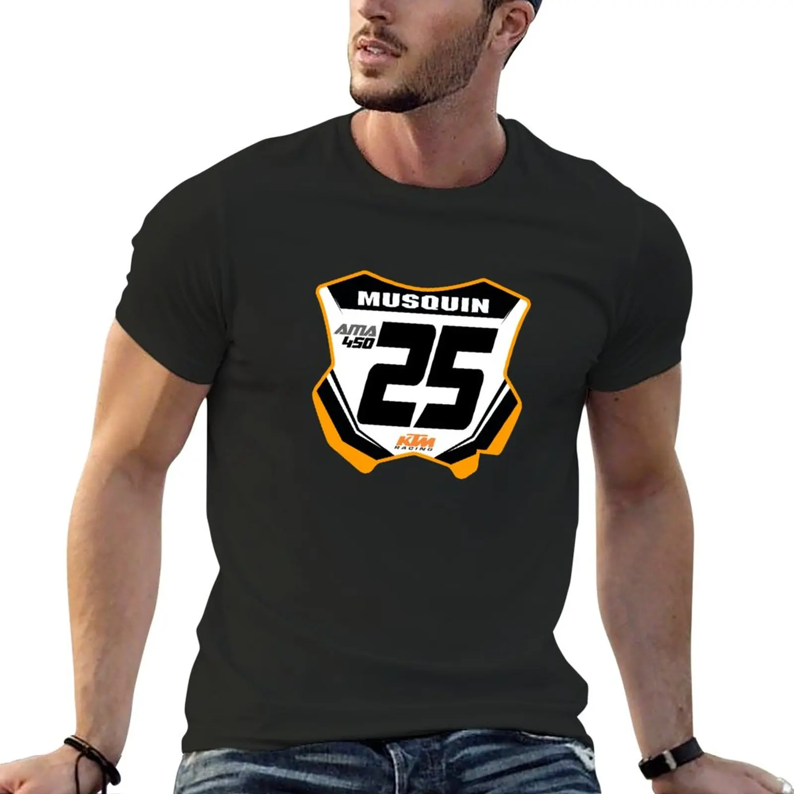 Marvin Musquin 25 Motocross Number Plate Design MM25 Supercross T-Shirt anime Aesthetic clothing plain t shirts men