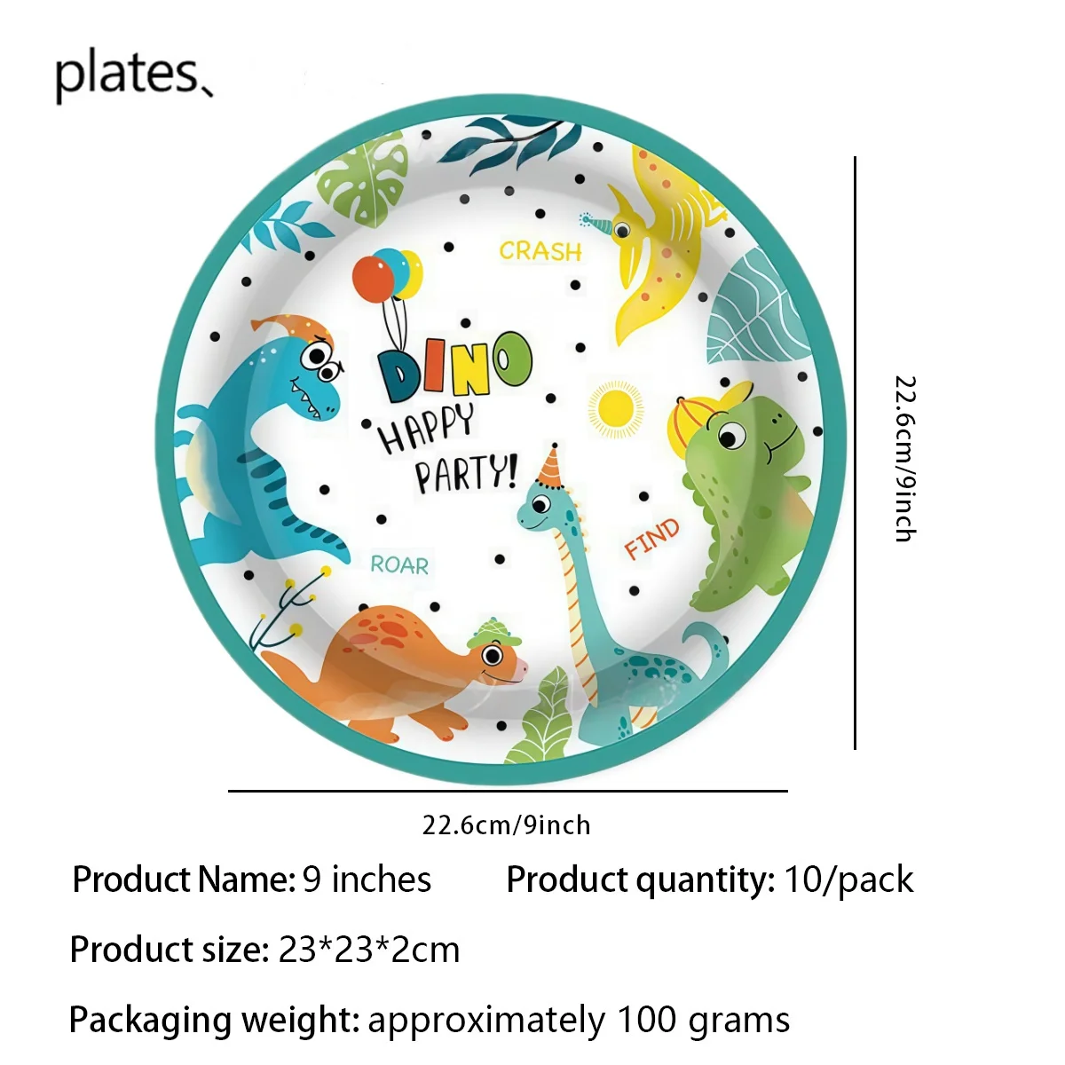 7/9inch Dino Paper Plate Birthday Party Decoration Dino Cups Cardboard Dinosaur Plates and Glasses Baby Shower Dino Party Favors view 5