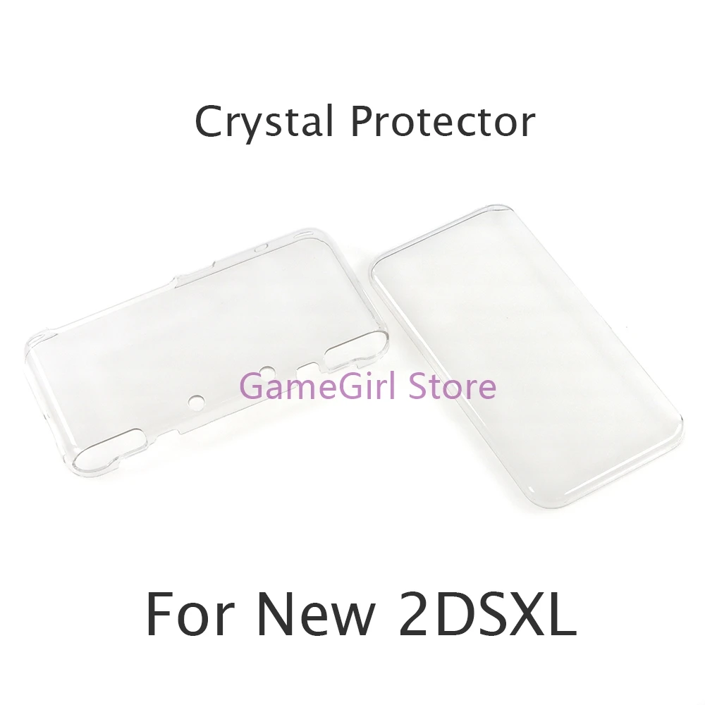 1pc Crystal Protector For Nintendo New 2DS XL/LL Clear Hard Case Protective Cover Shell For New 2DSXL 2DSLL