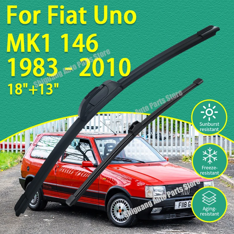 

Передние и задние силиконовые щетки стеклоочистителя для Fiat Uno MK1 146 1983-2010, аксессуары для автомобильных дворников, 2009, 2008