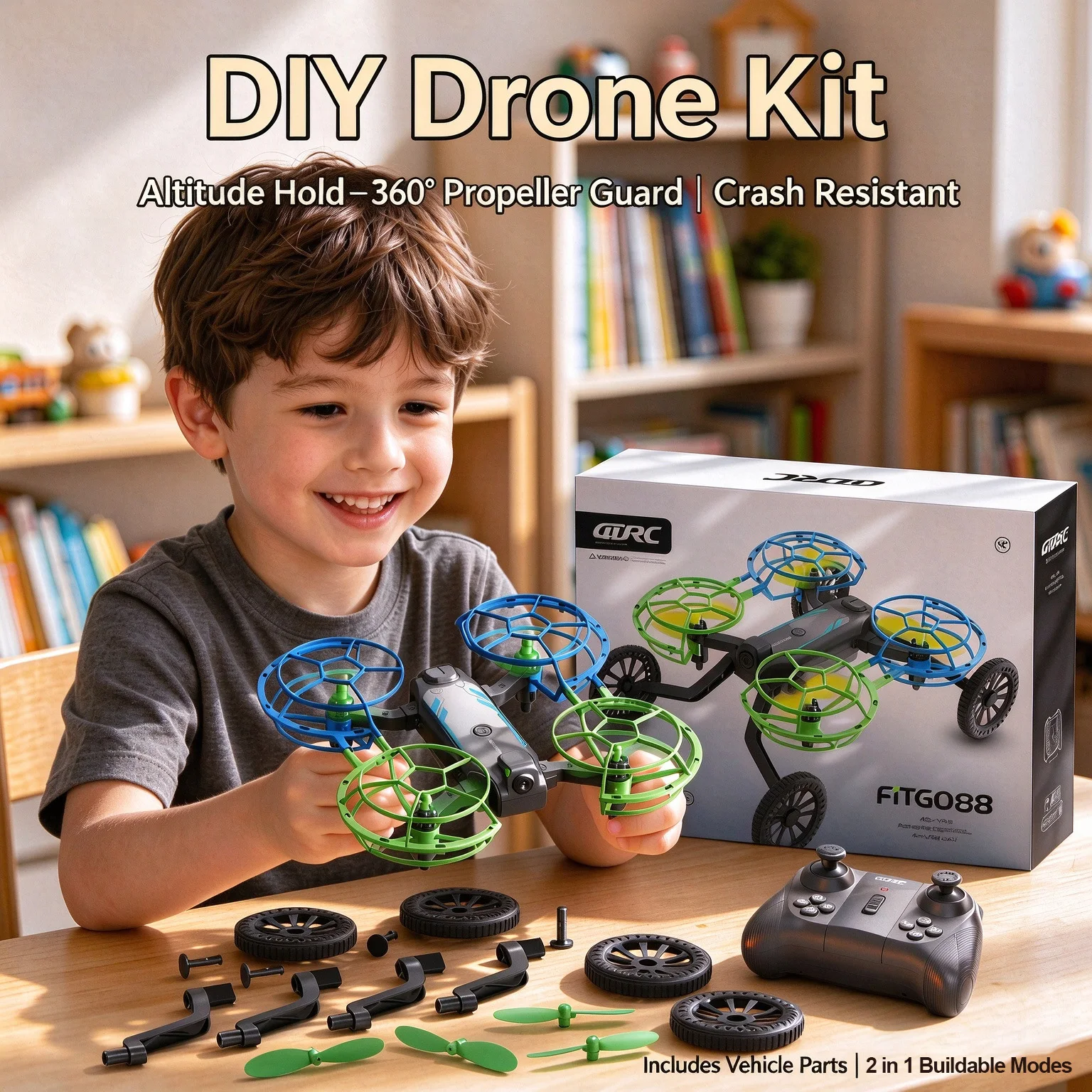 Brushed Drone Motor - طائرة درون V88 جديدة 2.4G قابلة