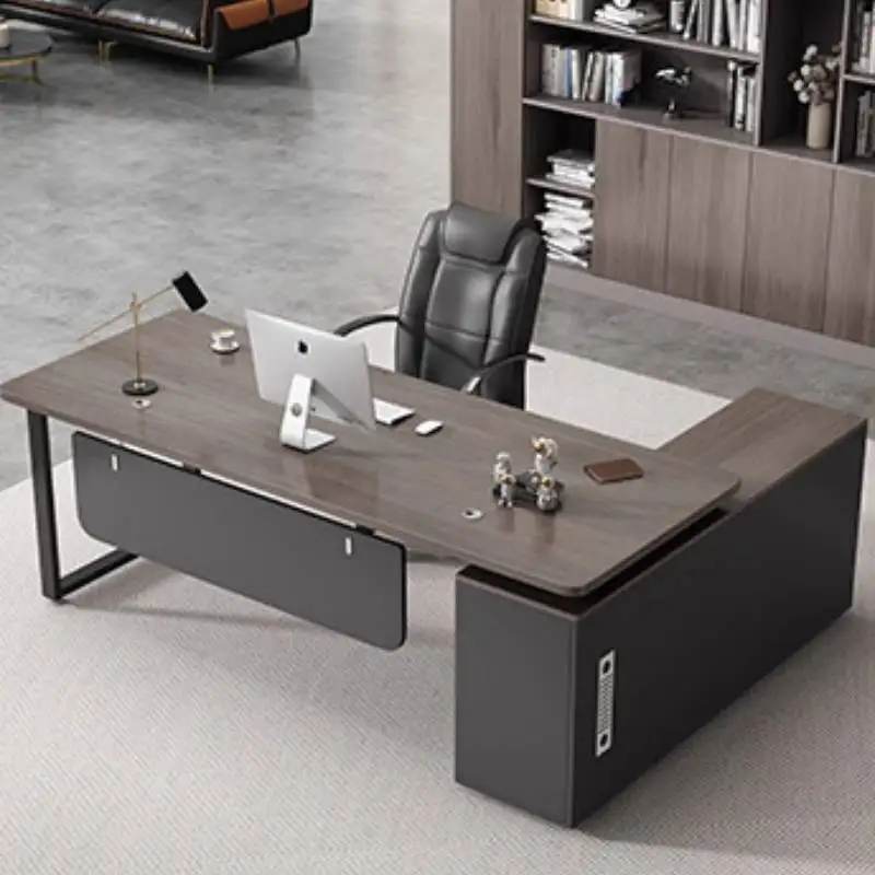 قوي مصمم مكتب تنفيذي مدير الخشب أدراج فاخرة مكتب الكمبيوتر دراسة الحديثة ميسا Escritorio طاولة محطة العمل