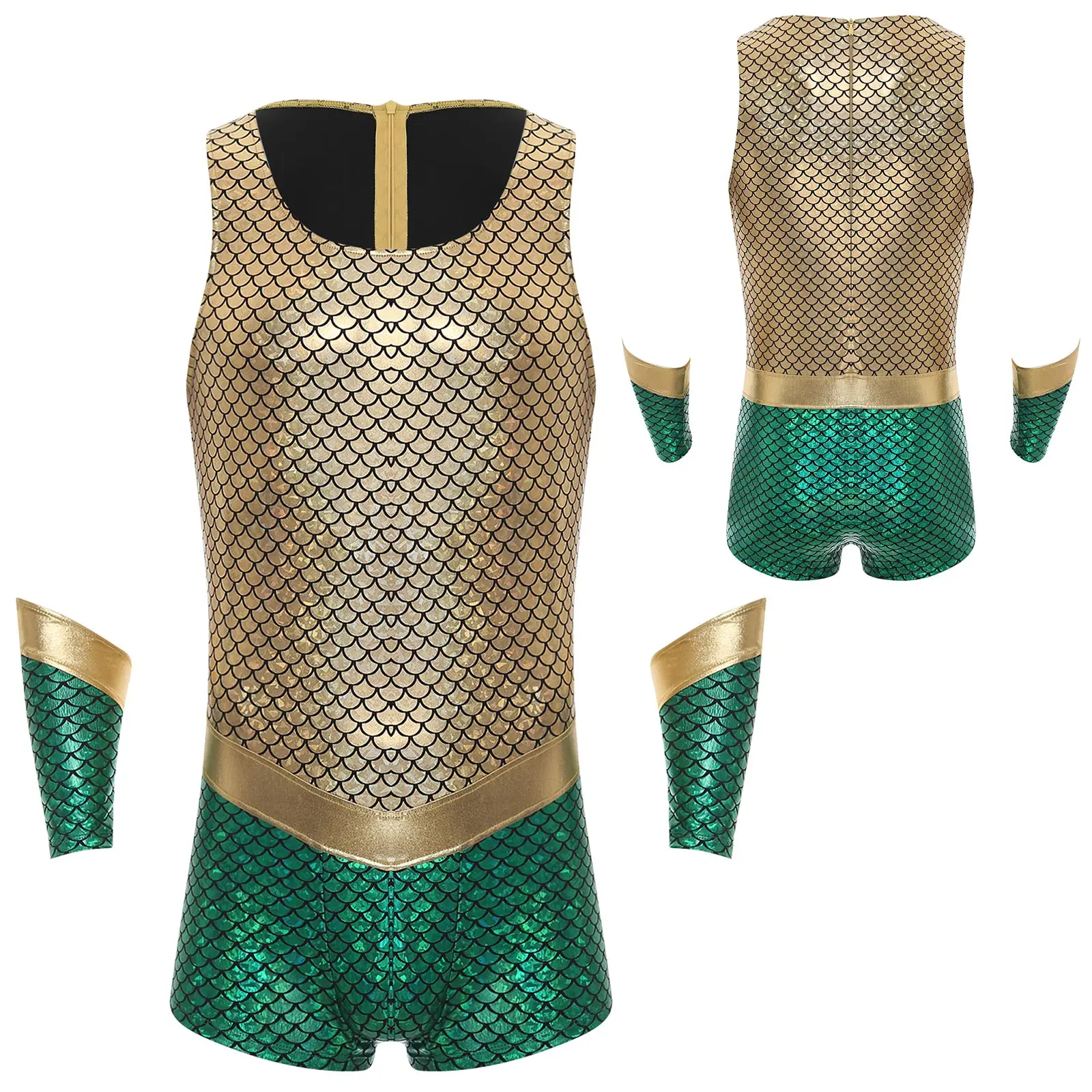 Mens King of the Sea Costume S - огляд і ціна Sleeveless Jumpsuit