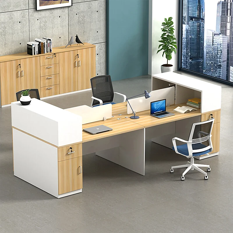

Modern Office Staff Modular Cubicle Desks Table Factory Price Storage Cabinet & Open Workstation Partitions