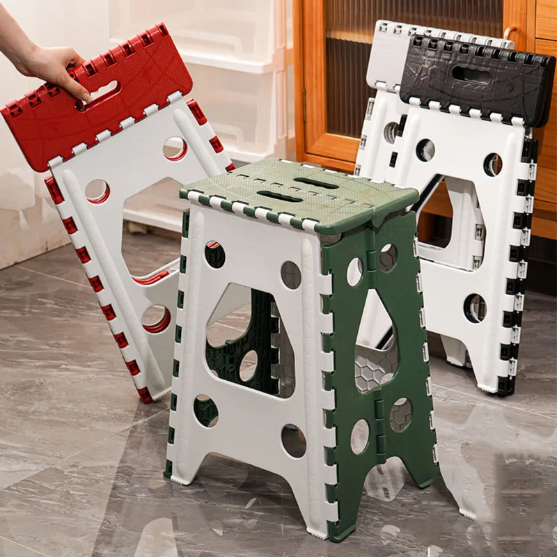 

Folding Plastic Step Stool Modern Garden Bathroom Chairs Children Office Living Room Stool Makeup Mueble Minimalist Furniture