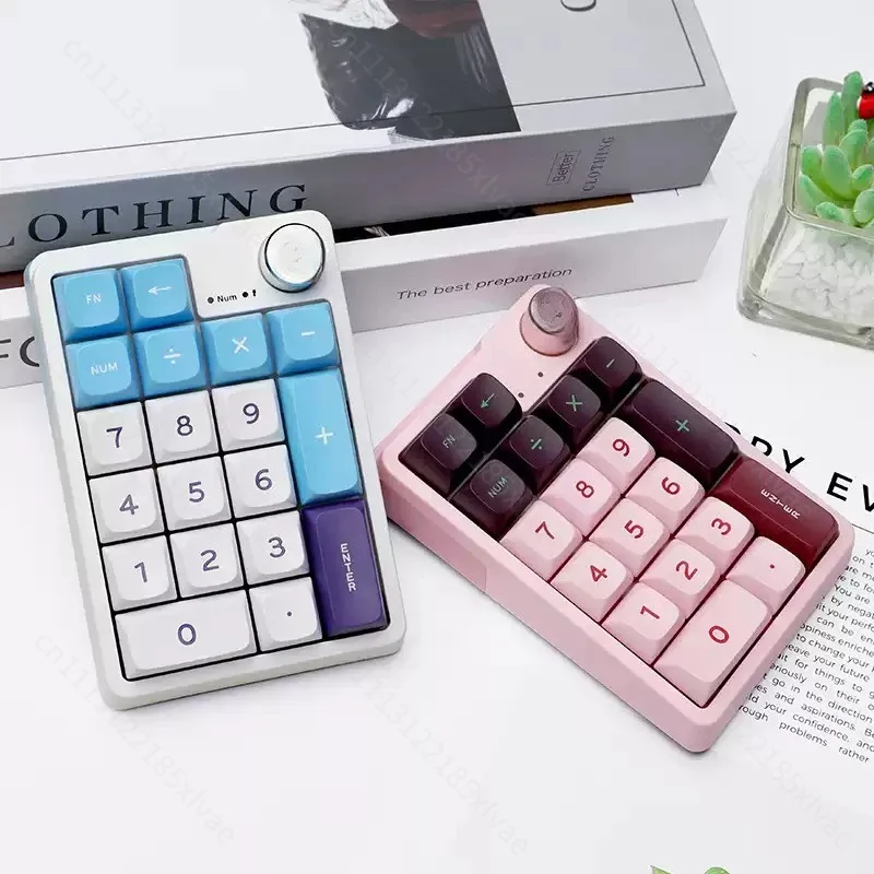 K20 Mini Three Mode Wireless Mechanical Keypad Bluetooth Low Delay Custom Numpad Portable Ergonomic Mini Keyboard