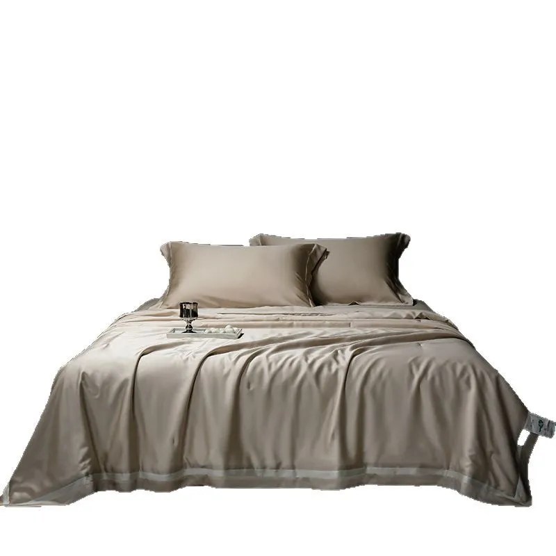 

Class A 120 sticks, Lenzing Tencel, washable, silk summer cool quilt four-piece set, Lyocell solid color