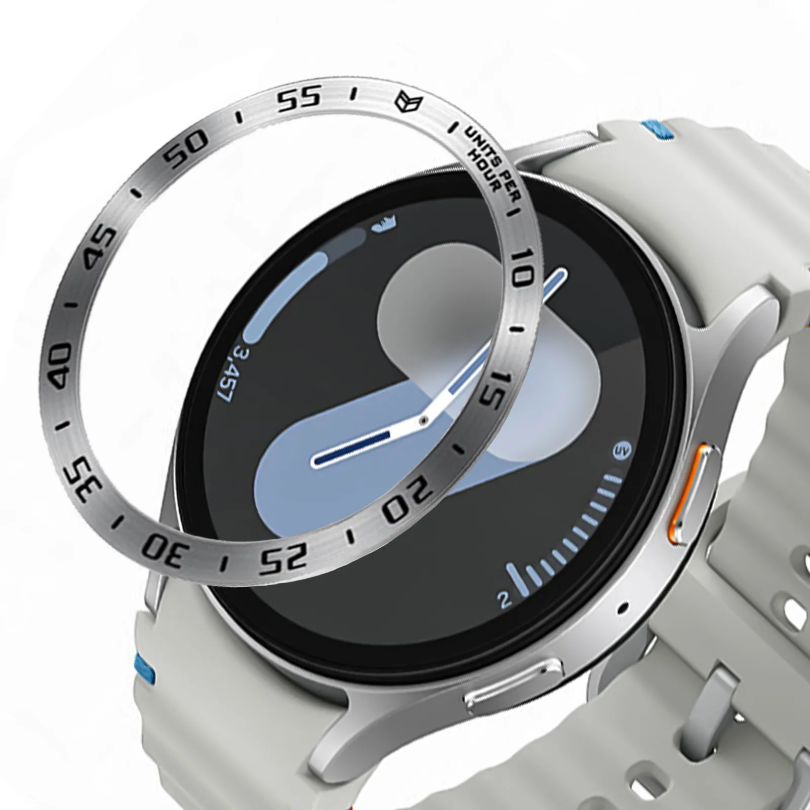 Metal Bezel Rings for Samsung Galaxy Watch Ultra 47mm Steel Bezel Protection for Galaxy Watch 7 40mm 44mm Digit Ring Accessories