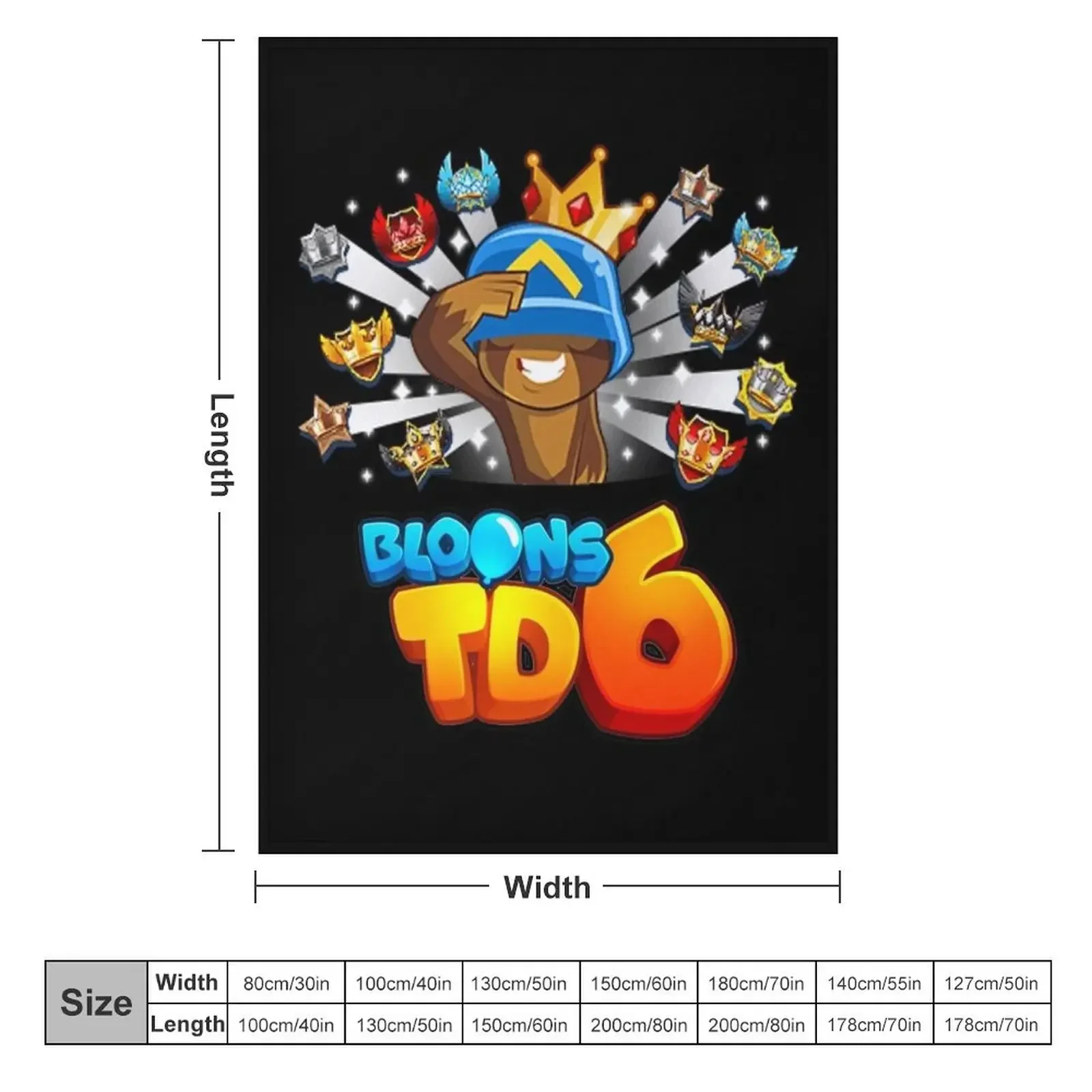 Bloons Td 6 For Kids Throw Blanket Moving warm for winter Blankets