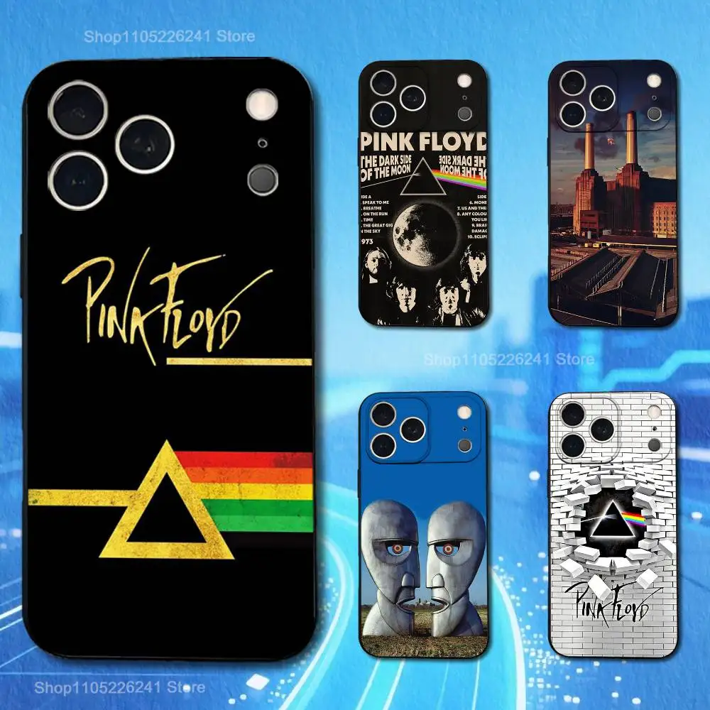 

Band P-Pink F-Floyd Cool Case For iPhone 11,12,15,14,13,16,17,Plus,Pro Max,XS,X,XR,SE,Mini,8,7,Soft Silicone Black