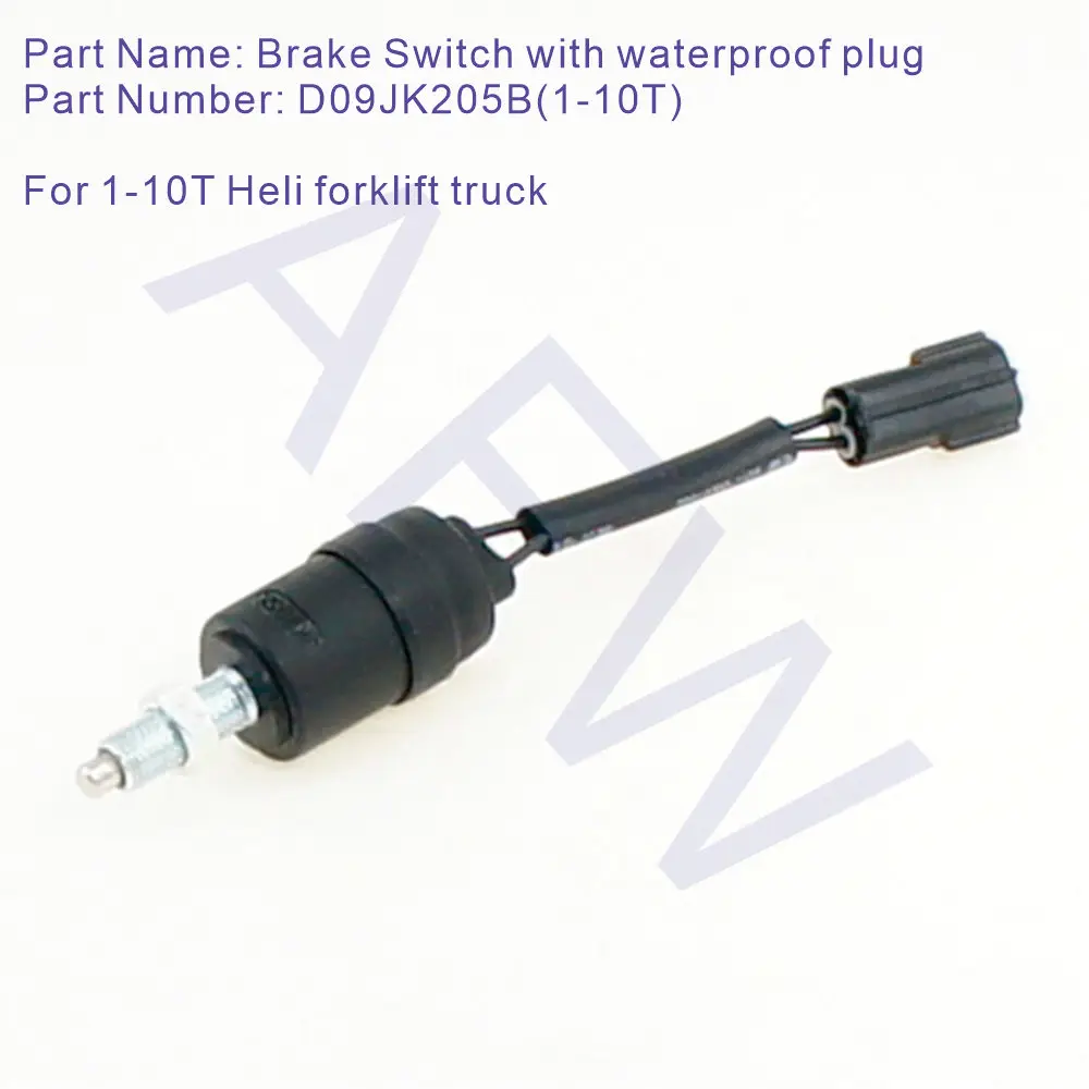 

D09JK205B,Brake Switch with waterproof plug,For 1-10T Heli forklift truck